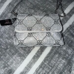 Victoria's Secret Silver and Black Crossbody Bag